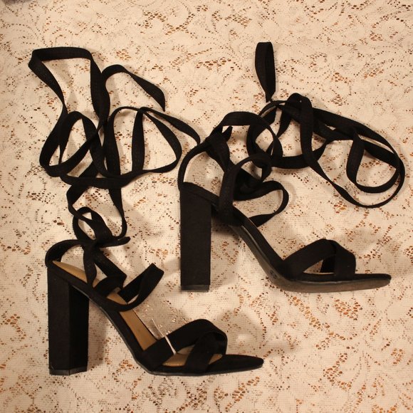 Brash Shoes - NEW Tie Up Chunky Heels